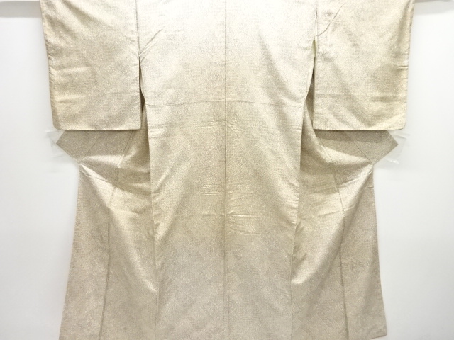 JAPANESE KIMONO / ANTIQUE KIMONO / SILK / OSHIMA TSUMUGI / FLORAL SARASA